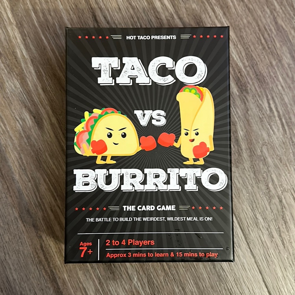 Taco vs burrito card game